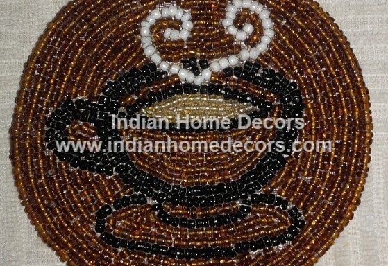 Beaded Coffee Coaster
