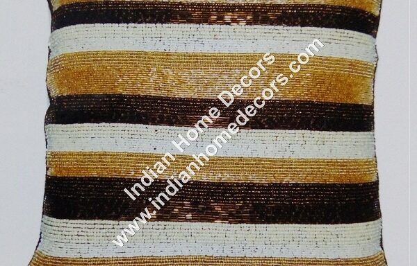 Beaded Multi Color Cushion Cover
