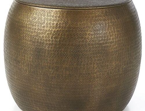 Iron Side Drum Table