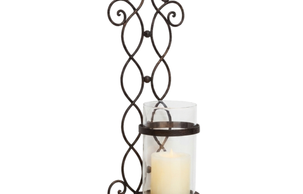 Wrought Iron Candle Holder Wall Decor