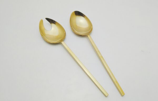 Modern Geometric Handled Salad Server