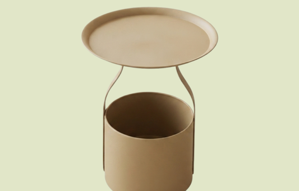 Iron Round End Table