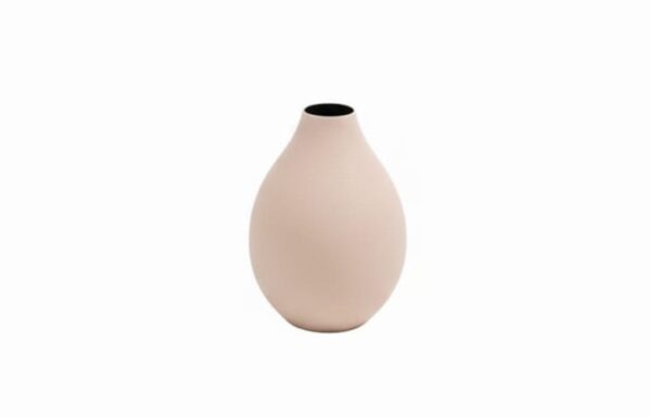 Matt Beige Small Iron Vase