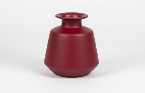 Maroon Iron Vase