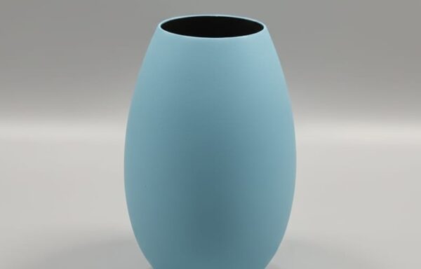 Matt Sky Blue Iron Vase